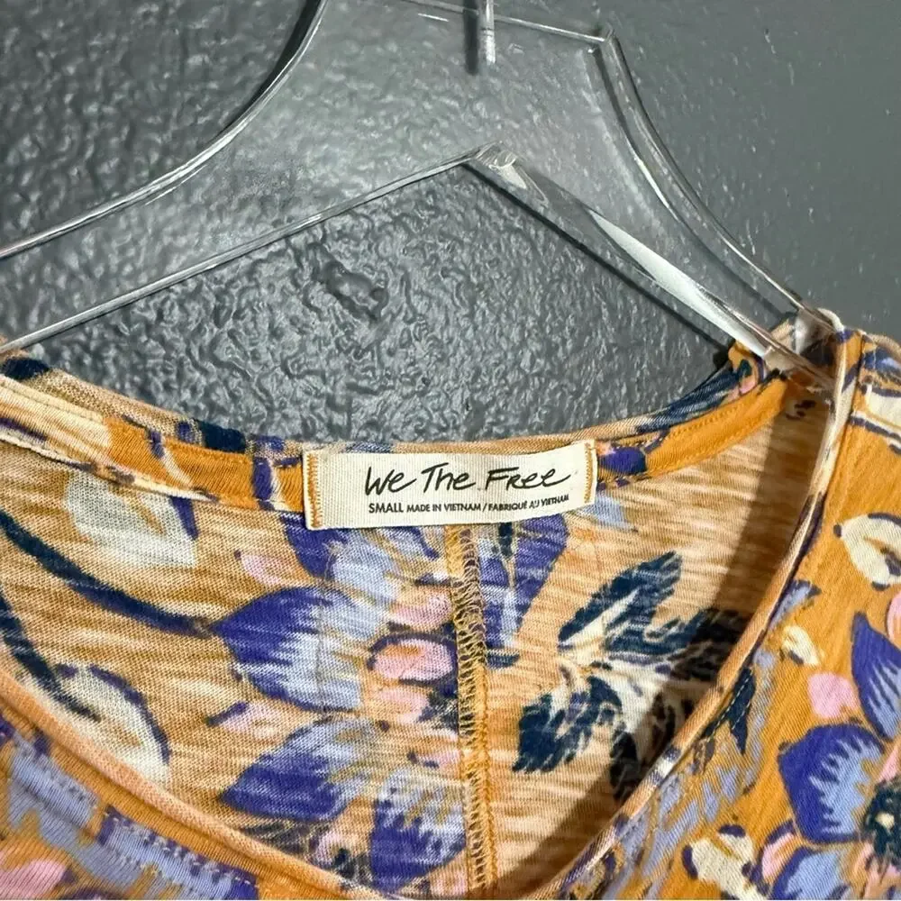 We The Free Dreamed of You Floral Ruched Long Sleeve Size S
